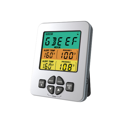Good price Dual Probe Digital Grill Thermometer Large Bright LCD Display With Default Program online