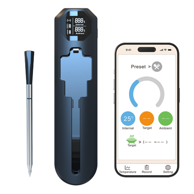 Buy 820FT Long Range Smart Wireless Instant Read Cooking Grill Thermometer Household Kitchen App Remote Meat Thermometer online manufacture
