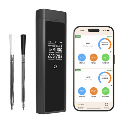 Good price 820FT Smart Wireless Meat Thermometer with Dual Probes Digital Digital Meat Thermometer for BBQ Grill online