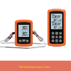 Bbq Wireless Meat Thermometer With Low Temp Alarm Monitoring For Oven Grill