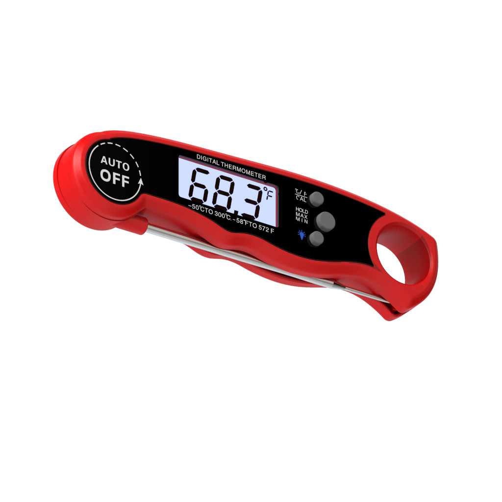 Rohs Commercial Waterproof Meat Thermometer For Chicken Smoker LCD