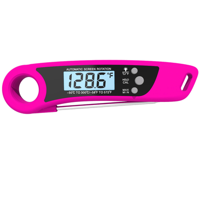 Rotation Digital Cooking Thermometer With Long Probe Easy To Insert Meat Water