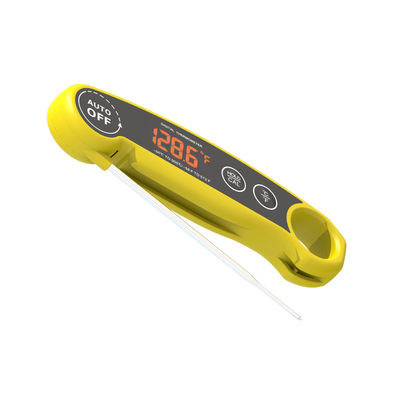 Folding Digital Food Thermometer For Oil Kitchen Probe Bbq Candy LED Display